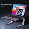 BONERUY P49 Aluminium Alloy Heat-Dissipating Notebook Holder Storage Heightened Holder(Silver)