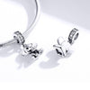 S925 Sterling Silver Animal Elephant Pendant DIY Bracelet Accessories
