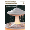 UFO Water Drop Aromatherapy Humidifier Desktop Remote Control Diffuser, Plug: AU Plug(White)