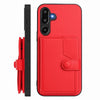 For Samsung Galaxy M16 5G / F16 5G Button Card Bag RFID Anti-theft Phone Case(Red)