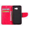 For Galaxy A5 (2017) / A520 Butterflies Love Flowers Embossing Horizontal Flip Leather Case with Holder & Card Slots & Wallet & Lanyard(Magenta)