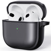 For AirPods 4 Skin Feel Series TPU Hybrid PC Case(Black)