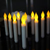 LED Electronic Candle Lights Flameless Long Rod Christmas Candle, Spec:Flashing Yellow Light