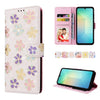 For Samsung Galaxy A06 4G Bronzing Painting RFID Leather Phone Case(Bloosoming Flower)