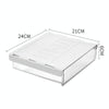 Under Desk Invisible Drawer Storage Box Office Student Desk Bottom Stationery Sundry Organizer, Size: Medium(White)