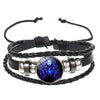 Twelve Constellation Luminous Bracelet Retro Leather Rope Woven Bracelet, Style: Virgin