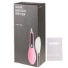 Handheld Innovative Hair Straightener Comb with LCD Temperature Display, EU Plug(Pink)