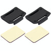 PULUZ 2 Curved Surface Mounts + 2 Adhesive Mount Stickers for PULUZ Action Sports Cameras Jaws Flex Clamp Mount for GoPro, Insta360, DJI and Other Action Cameras