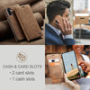 For Samsung Galaxy A36 CaseMe 013 Multifunctional Horizontal Flip Leather Phone Case(Brown)