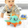 Children Toy Press Cartoon Inertia Car Baby Educational Toy Car Gift, Color: Ship Orange