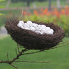 10cm Simulation Bird Nest + 2 PCS Bird Egg Holiday Decoration