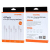 4 PCS HAWEEL 1m High Speed 8 pin to USB Sync and Charging Cable Kit for iPhone, iPad(White)