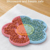 Sunflower Silicone Licking Mat, Blue, 15cm, Cat & Dog Slow Feeder