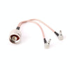 RG316 N Male to TS9/CRC9 Male Cable 15cm