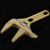 YZL Multifunctional Short Handle Large Opening Adjustable Wrench, Style: Golden Bathroom