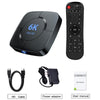 6K Ultra HD Android 12.0 Smart TV Box with Remote Control, 4GB+32GB, Allwinner H616 1.5GHZ Quad-Core(EU Plug)