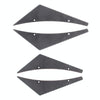 4 PCS Car-Styling Blade Decorative Sticker (Carbon Fiber Black)