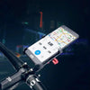 PROMEND Aluminum Alloy Cell Phone Holder Adjustable Angle Rotating Motorcycle Navigation Support, Style: SJJ-299B Handlebar Stand Silver