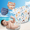 6 Layer Baby Diaper Waterproof  Reusable Cloth Diapers Baby Cotton Training  Underwear Pants Diaper L12-18KG(Giraffe)