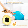 Multi-function Led Touch Intelligent Wake-up Light Alarm Clock with FM Radio