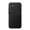 For Samsung Galaxy S24+ 5G Litchi Leather Magnetic Full Coverage Shockproof Phone Case(Black)