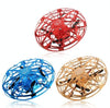 UFO Induction Aircraft Gesture Four-axis Induction Flying Saucer Suspension Children Toys(Red)