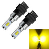 2 PCS 3156 72W 1000LM 6000-6500K Car Auto Turn Backup LED Bulbs Reversing Lights, DC 12-24V(Yellow Light)