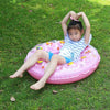 Cartoon Pattern Double Airbag Thickened Inflatable Swimming Ring Crystal Swimming Ring, Size:60 cm(Orange)