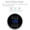 Mcdodo CC-3871 2-Ports USB LED Smart Digital Display Car Charger, For iPhone, iPad, Samsung, HTC, Sony, LG, Huawei, Lenovo, and other Smartphones or Tablet(Silver)