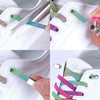 3pairs Elastic No Tie Shoelaces Metal Lock Dazzling Color Laces 100cm(Silver Green)