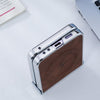 For Samsung Galaxy Z Flip5 5G Electroplated PC Sheepskin Invisible Magnetic MagSafe Folding Phone Case(Brown)