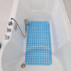 Non-slip Bath Mat Diamond Cut Bathtub Mats With Drain Holes And Suction Cup 88 x 40cm(Transparent)