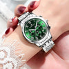 FNGEEN 4006 Ladies Quartz Watch Fashion Luminous Date Display Watch(Gold White Surface)
