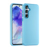 For Samsung Galaxy A55 5G Frosted Translucent TPU Hybrid PC Full Coverage Phone Case(Blue)