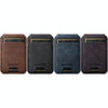 Suteni S2 Phone Magnetic Card Case Card Sleeve MagSafe Magnetic Coil PU Leather(Black)