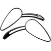 SF104 Motorcycle Modified Retro Rearview Mirror Reflective Mirror(Black)