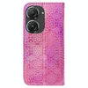 For Asus Zenfone 9 Colorful Magnetic Buckle Leather Phone Case(Pink)