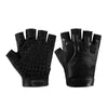 Free Code Outdoor Sports Non-slip Silicone Protective Half-finger Gloves(Black)