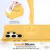 For Samsung Galaxy S25 Ultra 5G Wave Texture MagSafe Magnetic Liquid Silicone Phone Case(Yellow)