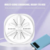 Portable Mini Turbo Switch Three-Speed Timing Washing Machine, Size: Turbine Basic(White)