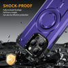 For iPhone 13 Pro Max Lens Holder MagSafe Phone Case(Purple)