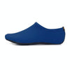 3mm Non-slip Rubber Embossing Texture Sole Solid Color Diving Shoes and Socks, One Pair(Navy Blue)