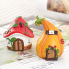 R3F1M0 Resin Cake Ornament Gardening Flower Pot Scene Matching Home Decoration(Mushroom Castle)