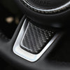 Carbon Fiber Car Steering Wheel Decorative Sticker for Jaguar F-PACE 2016-2020