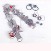 18pcs / Sets Baby Hair Accessories Girls Hairpin Hair Ring Boxed(Gray)