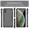 For iPhone XS Max Armor Glaze PC Hybrid TPU Phone Case(Black)