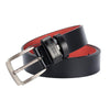Dandali L8023 Men Casual Antique Pin Buckle Leather Belt Waistband, Length: 110-125cm (Black)
