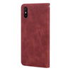 For Xiaomi Redmi 9A Frosted Business Magnetic Horizontal Flip PU Leather Case with Holder & Card Slot & Lanyard(Brown)