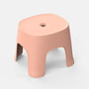 Household Bathroom Row Stools Plastic Stools Thickened Low Stools Square Stools Small Benches, Colour: Pink Adult