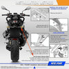 2pcs KC062 For BMW R1200 Motorcycle 18LEDs Turn Signal Light(Transparent Black)